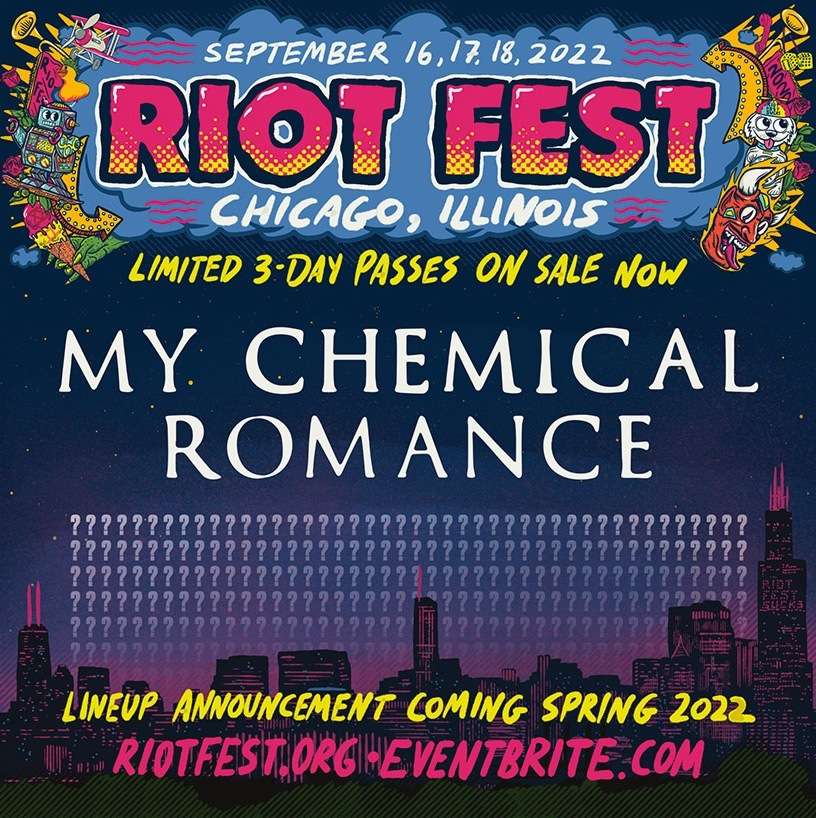 Riot Fest Announce 2021 Lineup & 2022 Headliner 2