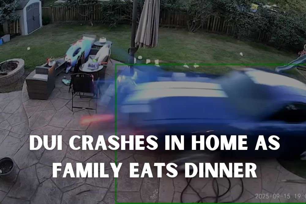 Caught-on-Cam: Driver With 7th DUI Crashes Into Hampshire Home as Family Eats Dinner