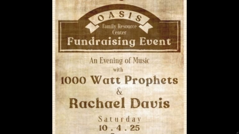 Rachael Davis to Headline Oasis Family Resource Center Benefit Concert With 1000 Watt Prophets