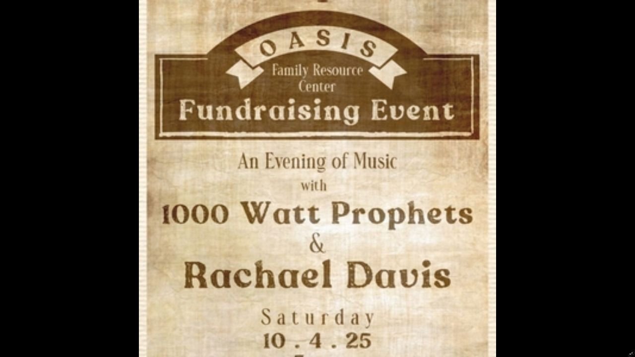 Rachael Davis to Headline Oasis Family Resource Center Benefit Concert With 1000 Watt Prophets