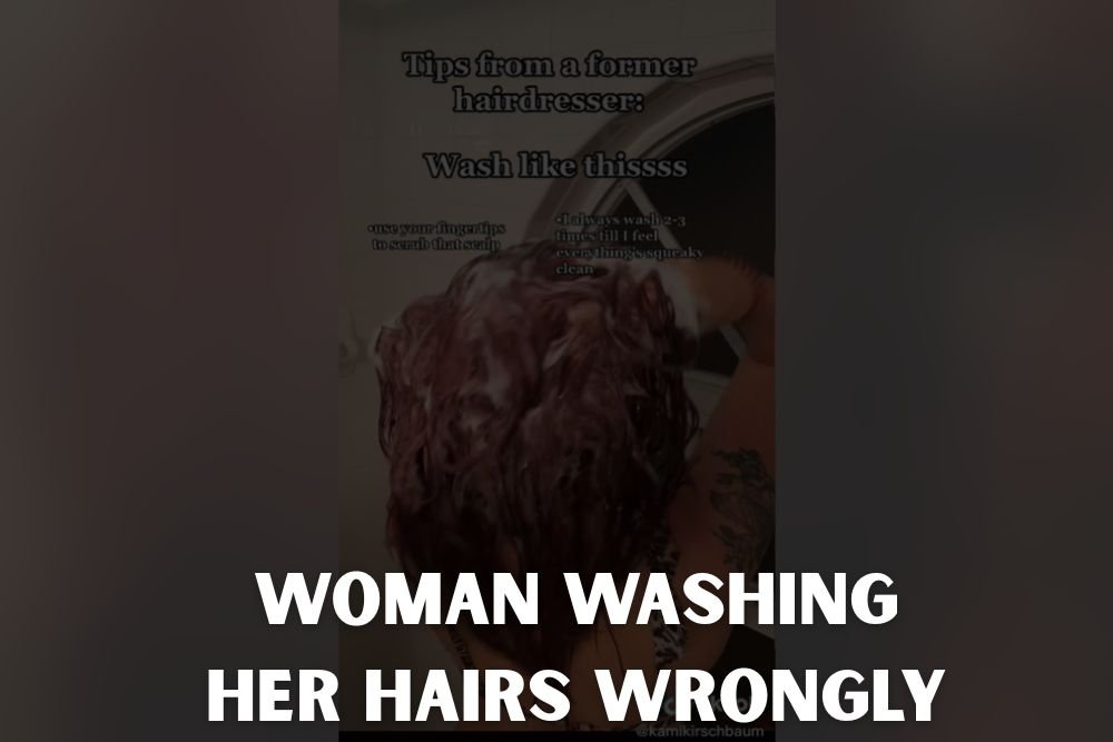 Woman Embarrassed as She’s Been Washing Hair Wrong for Decades After Viral TikTok