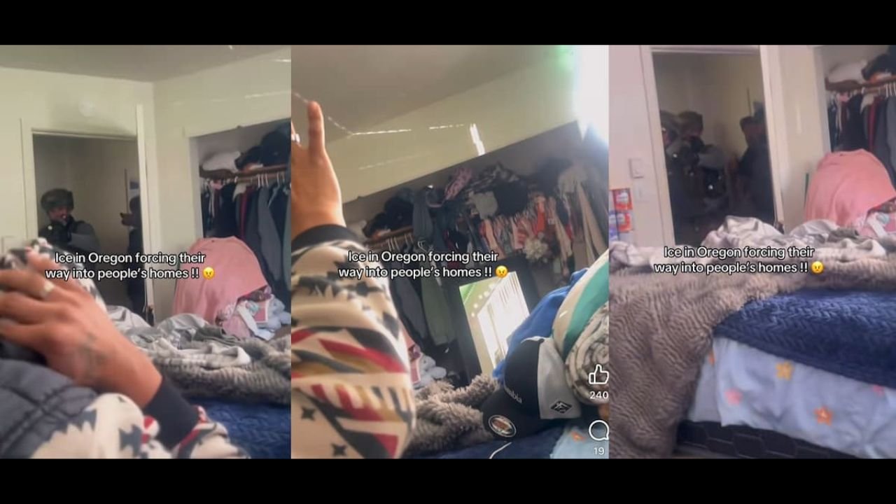 Outrage in Oregon After ICE Agents Caught on Video Breaking Into Home and Detaining Hispanic Family Without Warrant