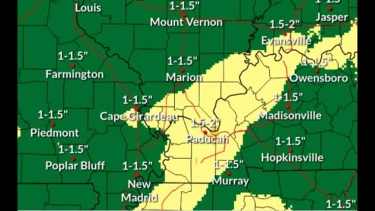 Saturday Storms Could Bring Damaging Winds and Flash Flooding Across Southern Illinois and Western Kentucky