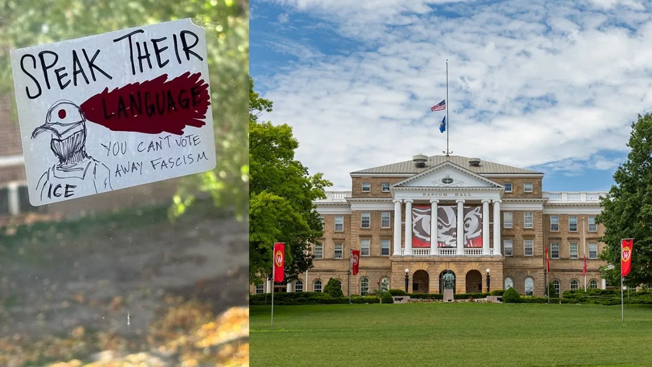 Graphic Anti-ICE Poster Found at University of Wisconsin Prompts Police Investigation and Campus Backlash