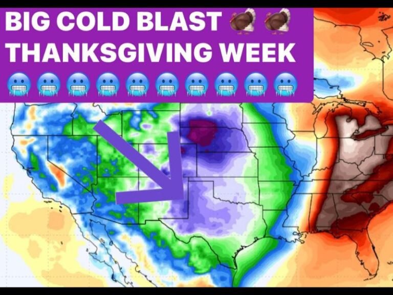 Major Cold Blast Expected Across U.S. During Thanksgiving Week: Temperatures Could Plummet Nationwide