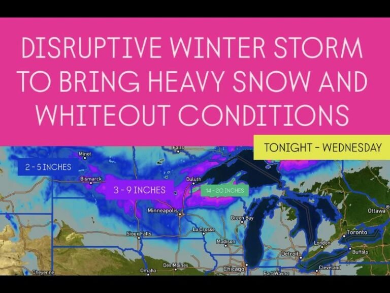 Powerful Winter Storm to Slam Northern U.S. with Heavy Snow, Whiteout Conditions, and Travel Disruptions