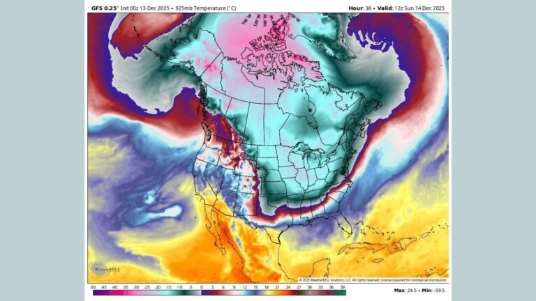Arctic Blast to Drive Wind Chills Down to –20 to –35 Degrees Across the Upper Midwest as Record-Breaking Cold Intensifies