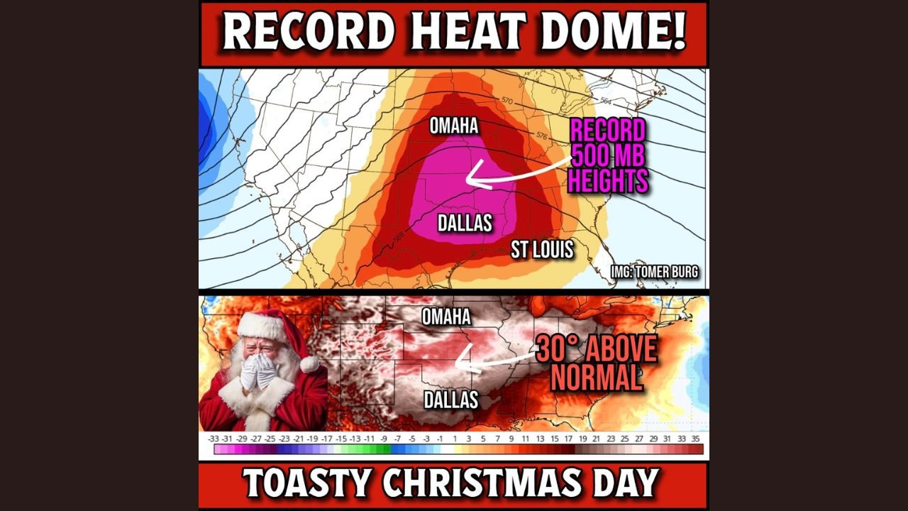 Colorado, Texas, Oklahoma, Kansas, and Missouri Face Record-Breaking Christmas Heat Dome and Dangerous Fire Weather Threat