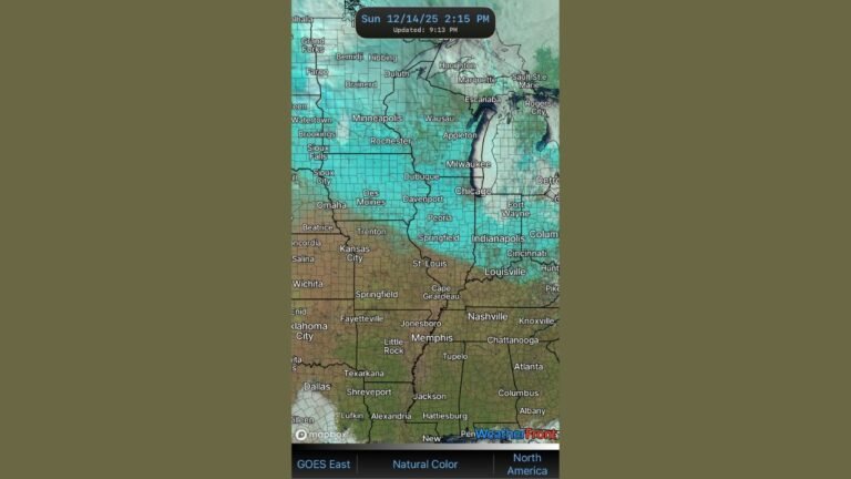 Illinois and Missouri See Extreme Snowfall Divide as Satellite Reveals Sharp Winter Storm Cutoff
