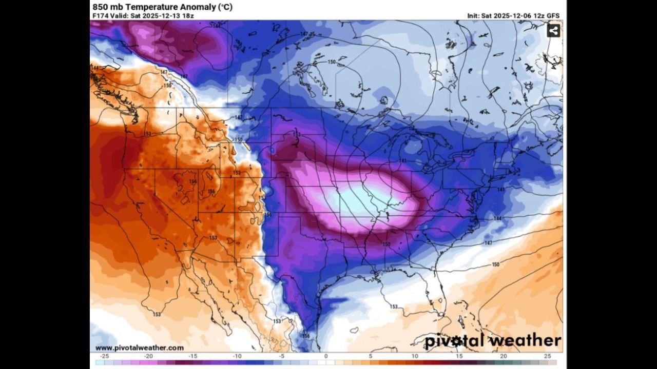 Major Arctic Blast Forecast to Hit Central and Eastern U.S. Next Weekend as Weather Models Signal Coldest Temperatures Since February