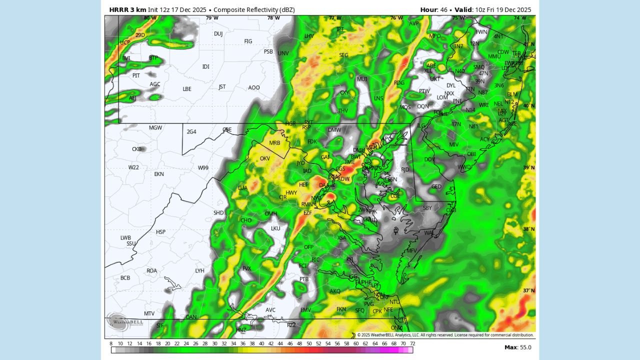 Maryland Braces for Early-Morning Thunderstorms Friday as Strong Cold Front Approaches Baltimore Metro