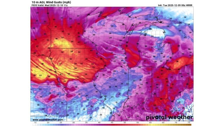 Minnesota, Iowa, South Dakota, and Illinois Expected to Face Dangerous 50–70 mph Wind Gusts Likely to Create Ground Blizzard Conditions