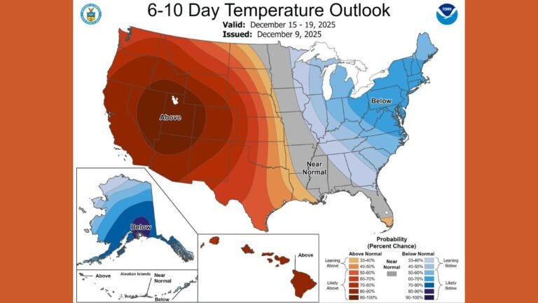 New York, Pennsylvania, New Jersey, and New England Expected to Stay Colder Than Normal Through Late December as NOAA Outlook Shows Persistent Below-Average Temperatures