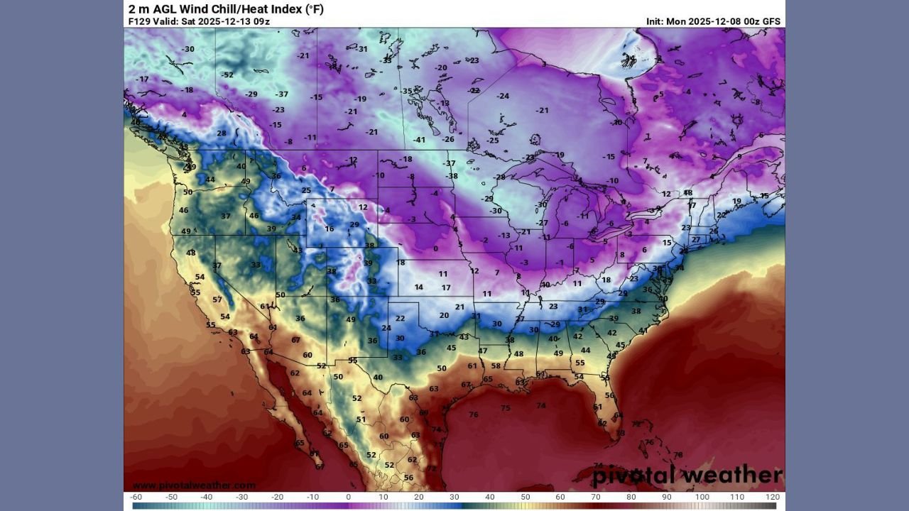 North Dakota Faces Life-Threatening Wind Chills as Arctic Outbreak Pushes Temperatures Toward 50 Degrees Below Zero