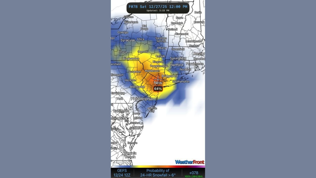Northeast Winter Storm to Bring Heavy Snow, Sleet, and Freezing Rain to New York, Pennsylvania, and New Jersey After Christmas