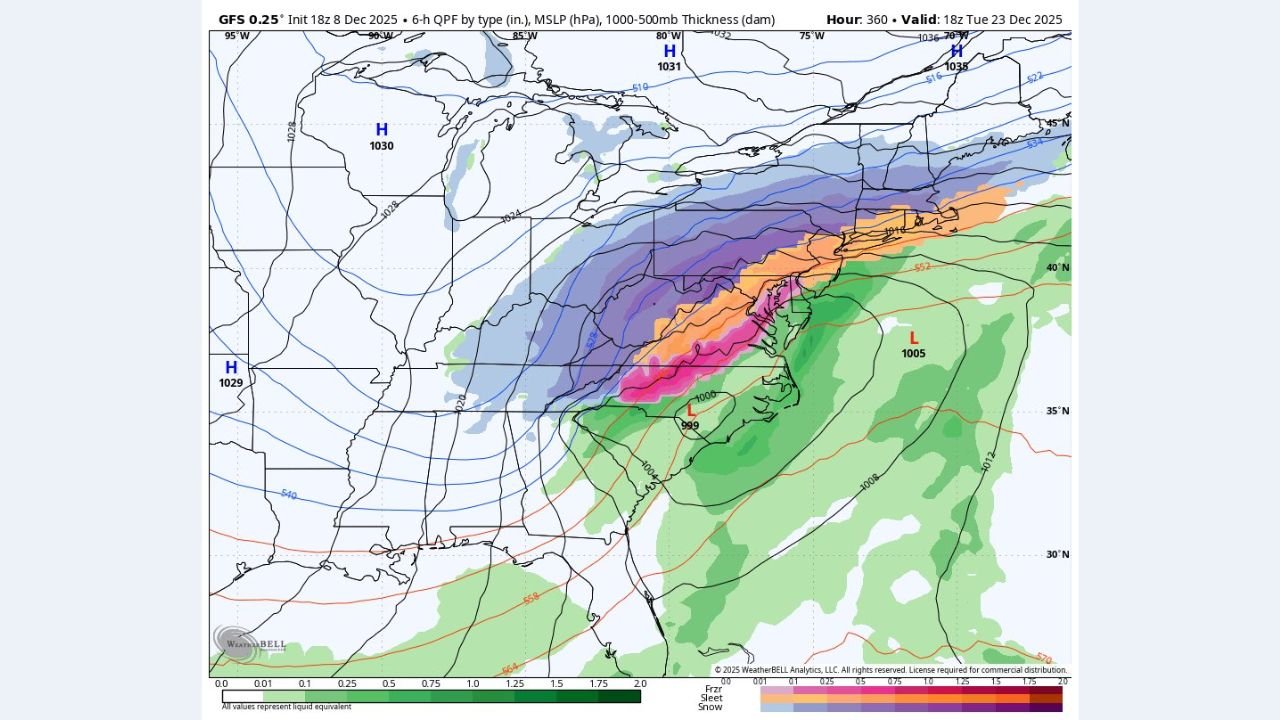 Ohio, Pennsylvania, New York, and Maryland Expected to Face a Major December 23 Winter Storm Bringing Heavy Snow, Icy Mix, and Hazardous Holiday Travel