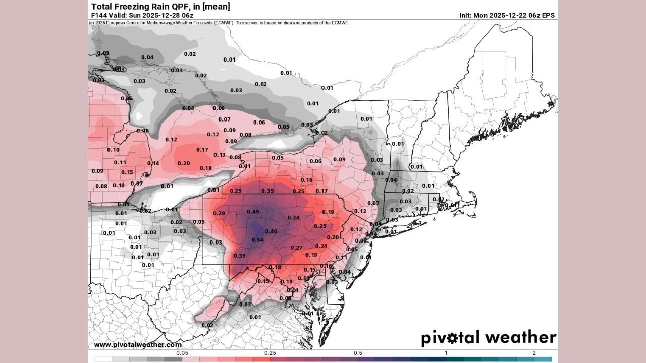 Pennsylvania, New York, New Jersey, and New England Face Multiple Late-December Winter Storm Threats With Snow, Ice, and Travel Disruptions