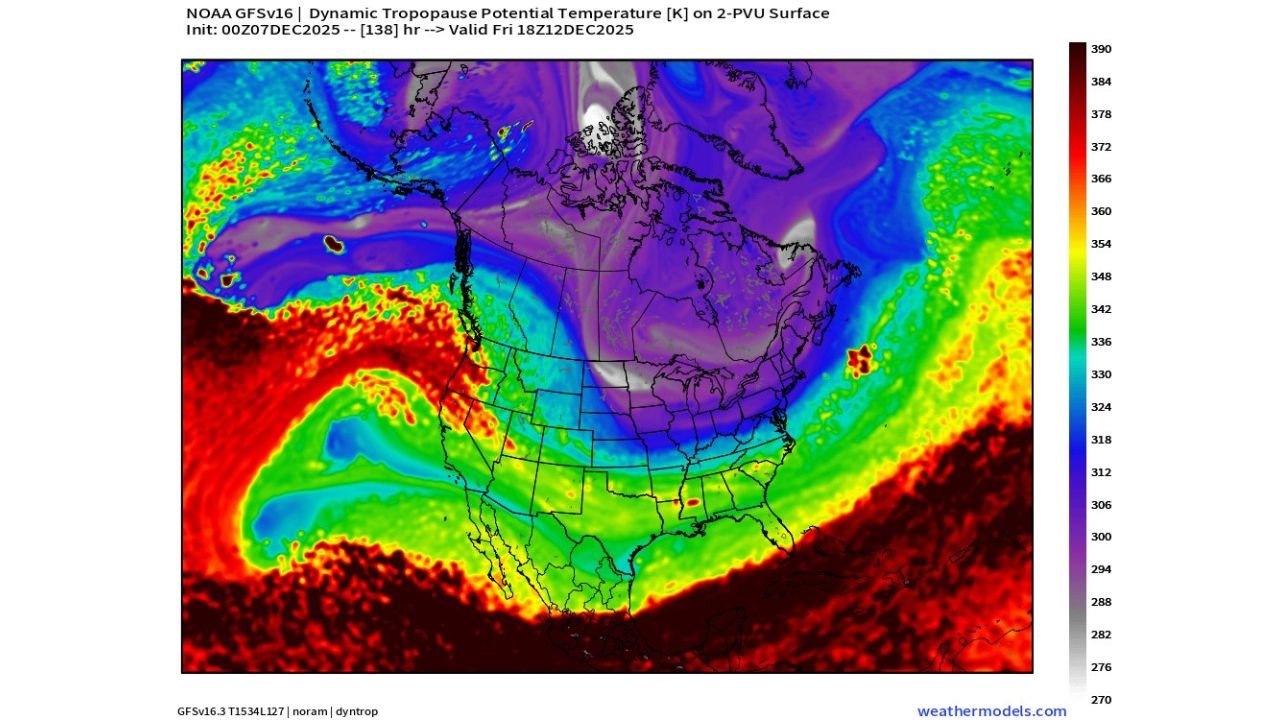 Powerful 1053 mb High-Pressure System Over Idaho Set to Drive Brutal Arctic Cold Across the U.S. Next Week