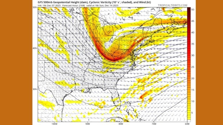 Powerful Mid-Level Vorticity Surge Expected to Sweep Across Indiana as Models Show Intensifying Storm Energy Aloft
