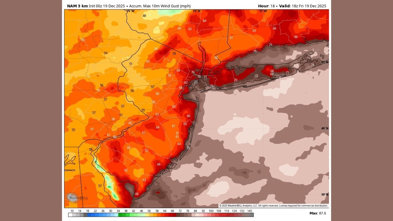 Powerful Wind Storm Expected to Hit Long Island, New York Friday Morning, Raising Risk of Widespread Power Outages