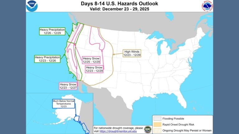 Southern California and the Desert Southwest Expected to See Major Holiday Weather Pattern Shift With Storms Returning Next Week