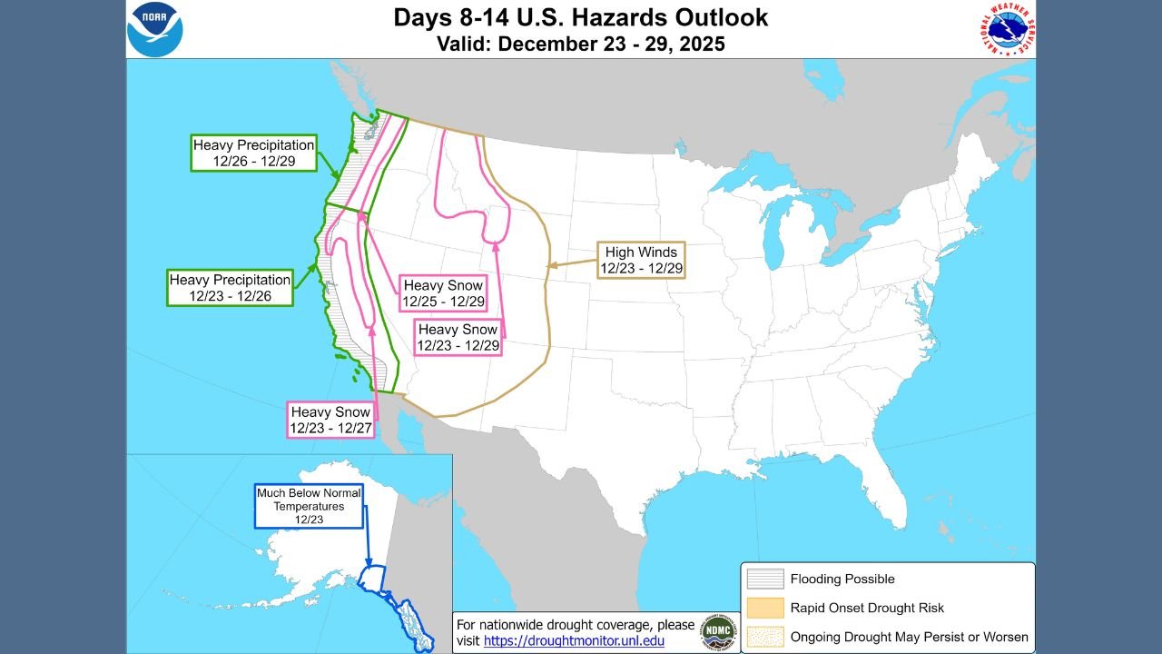 Southern California and the Desert Southwest Expected to See Major Holiday Weather Pattern Shift With Storms Returning Next Week