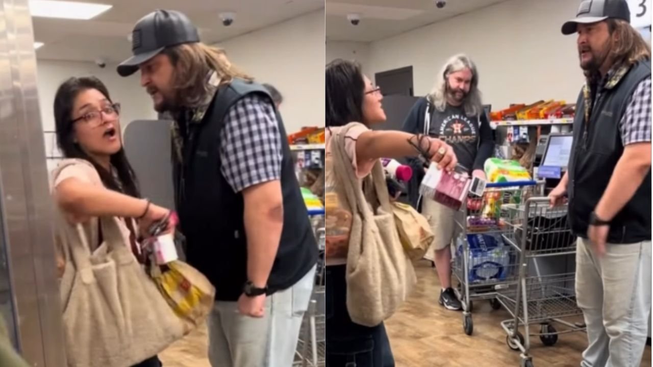 Texas Kroger Argument Turns Explosive After Man Screams at Woman and Gets Inches From Her Face in Store Aisle