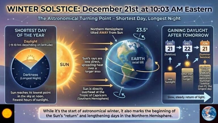 Washington, D.C. Marks the Winter Solstice as the Shortest Day of the Year Brings Just Over Nine Hours of Daylight