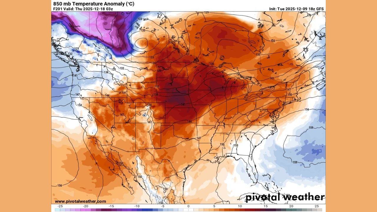 Widespread Warm-Up Expected as Illinois, Indiana, and Much of the Midwest Shift Toward Unseasonably Mild December Weather