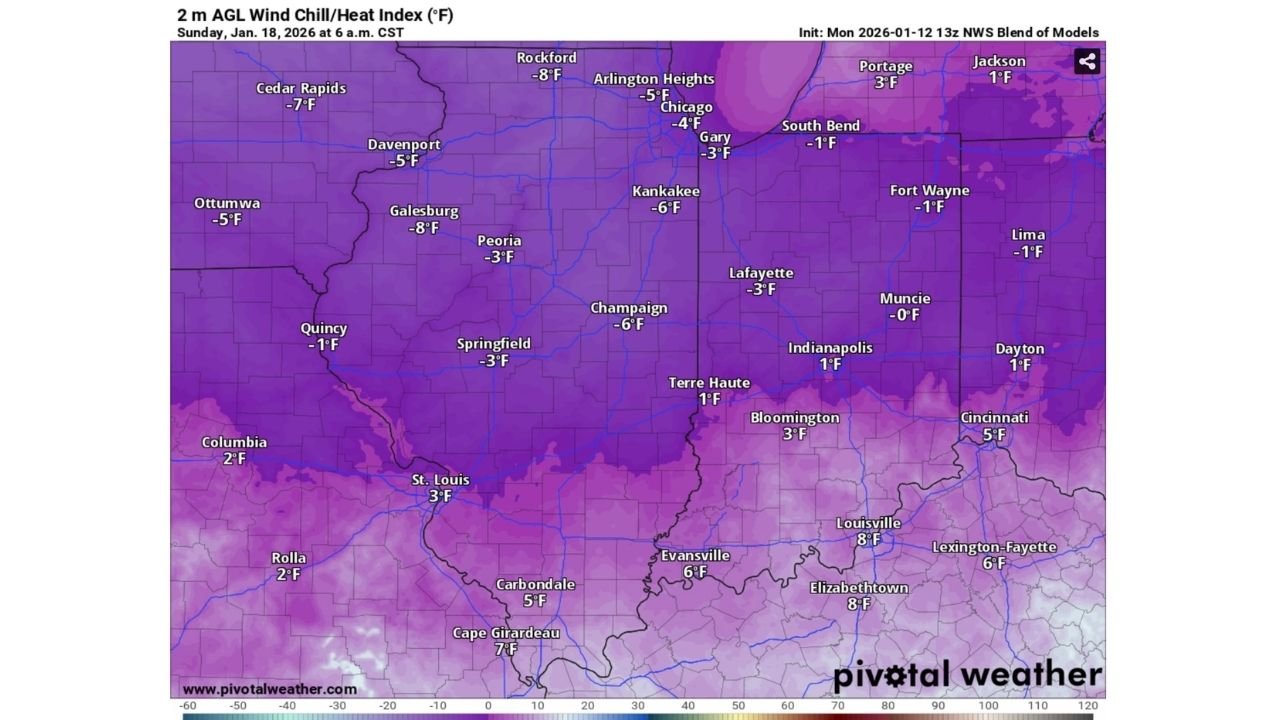Chicago Faces Potentially Coldest Playoff Game Ever as Arctic Air Drives Wind Chills Below Zero