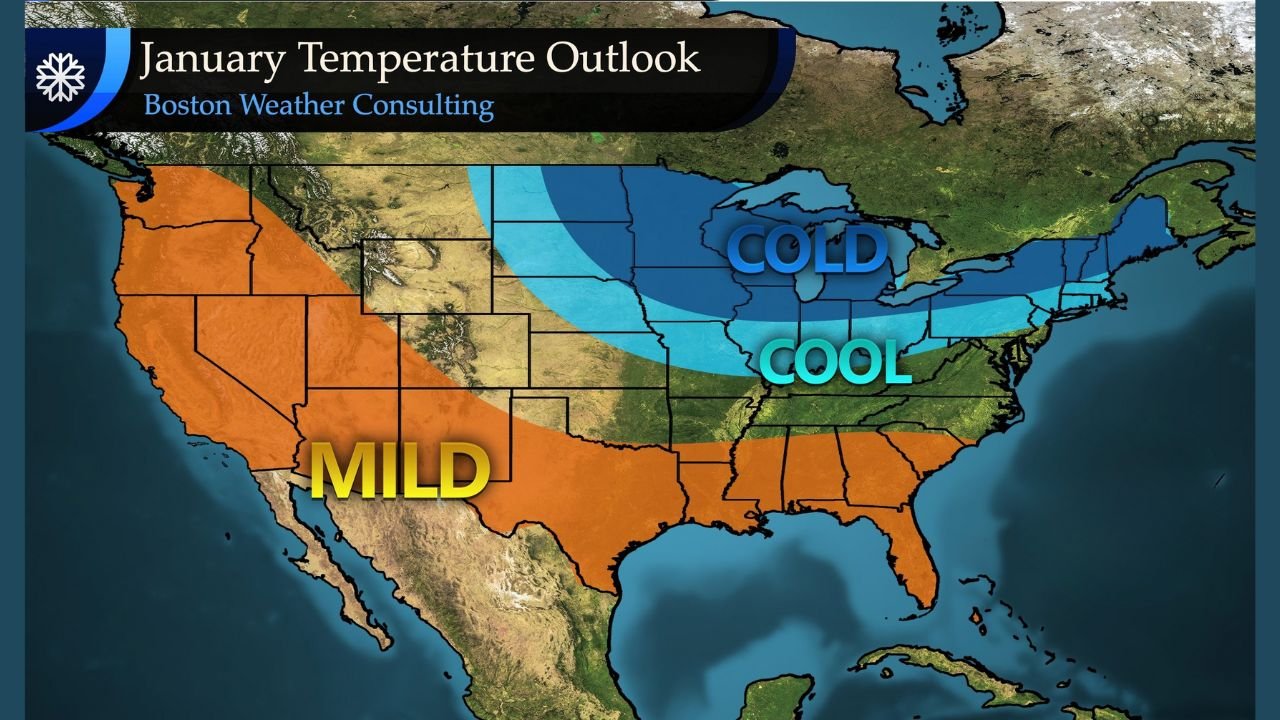 Illinois, Wisconsin, Michigan, and Minnesota Brace for January Cold as Texas, Florida, and Georgia Trend Warmer Than Average