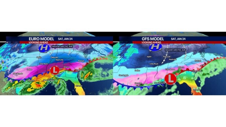 Major Late-January Winter Storm and Arctic Outbreak Could Bring Snow, Ice, and Historic Cold From Texas to Florida