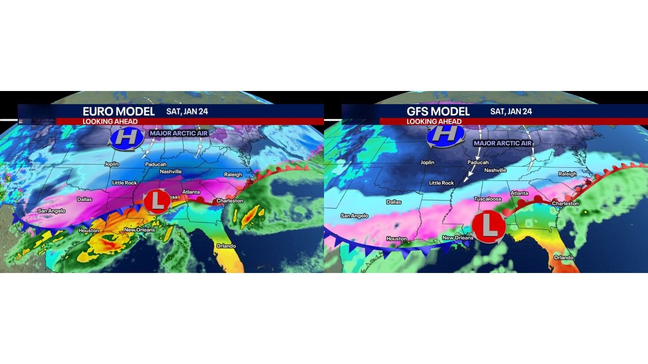 Major Late-January Winter Storm and Arctic Outbreak Could Bring Snow, Ice, and Historic Cold From Texas to Florida