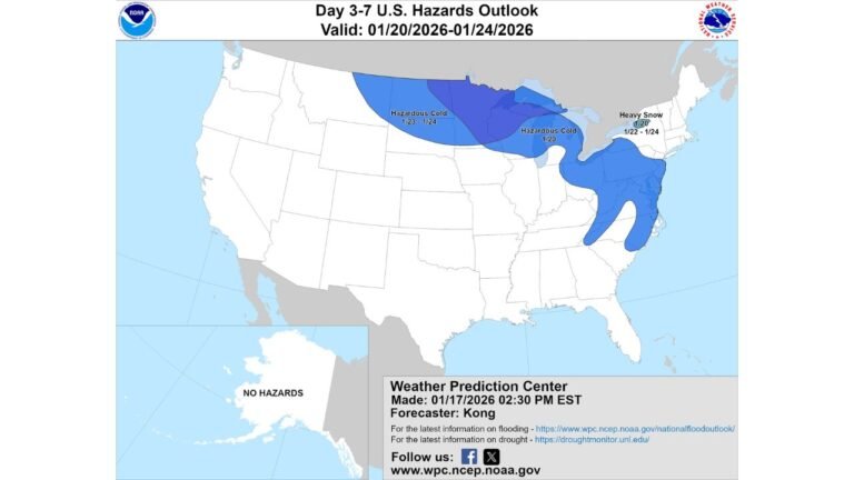 Minnesota, Wisconsin, Michigan, and New York Face Hazardous Cold and Heavy Snow Risk From January 20–24