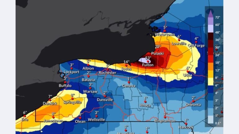 New York Braces for Multi-Day Lake-Effect Snow as Localized Totals Could Exceed 20 Inches Through Early January