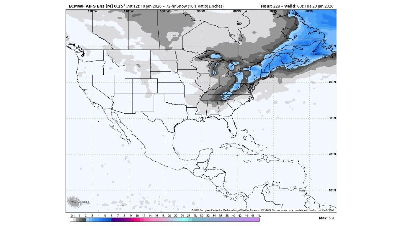 Ohio, Indiana, Michigan, and Kentucky Could Face a Broad Winter Storm Window Around January 18–19 as Ensemble Signals Turn More Active