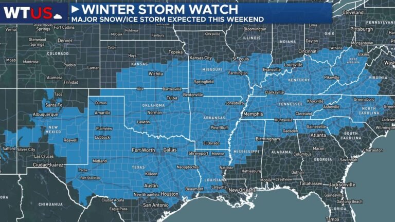 Oklahoma, Arkansas, Missouri, Kentucky, Tennessee, West Virginia, Virginia, North Carolina and Maryland Face Major Winter Storm With Heavy Snow, Widespread Ice and Dangerous Cold