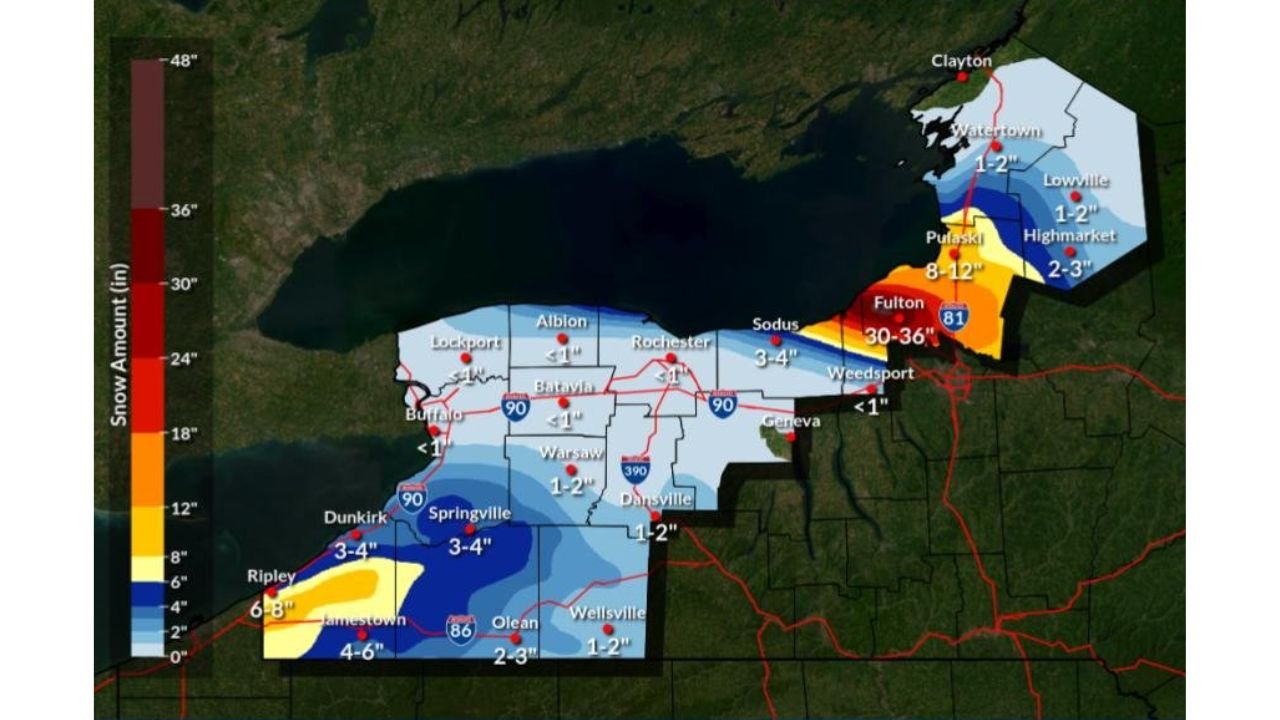 Oswego County Braces for Dangerous Lake-Effect Snowstorm as Intense Bands Bring Major Travel Disruptions Through Friday