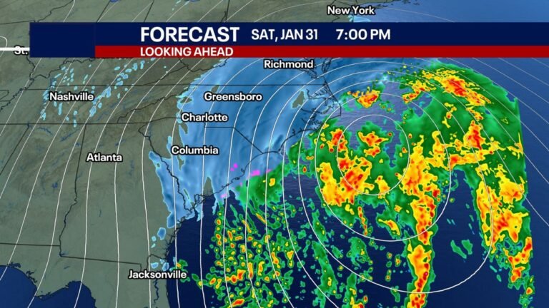 South Carolina, Georgia, North Carolina, and Florida Could See Rare Snow as Arctic Cold and Coastal Storm Collide This Weekend