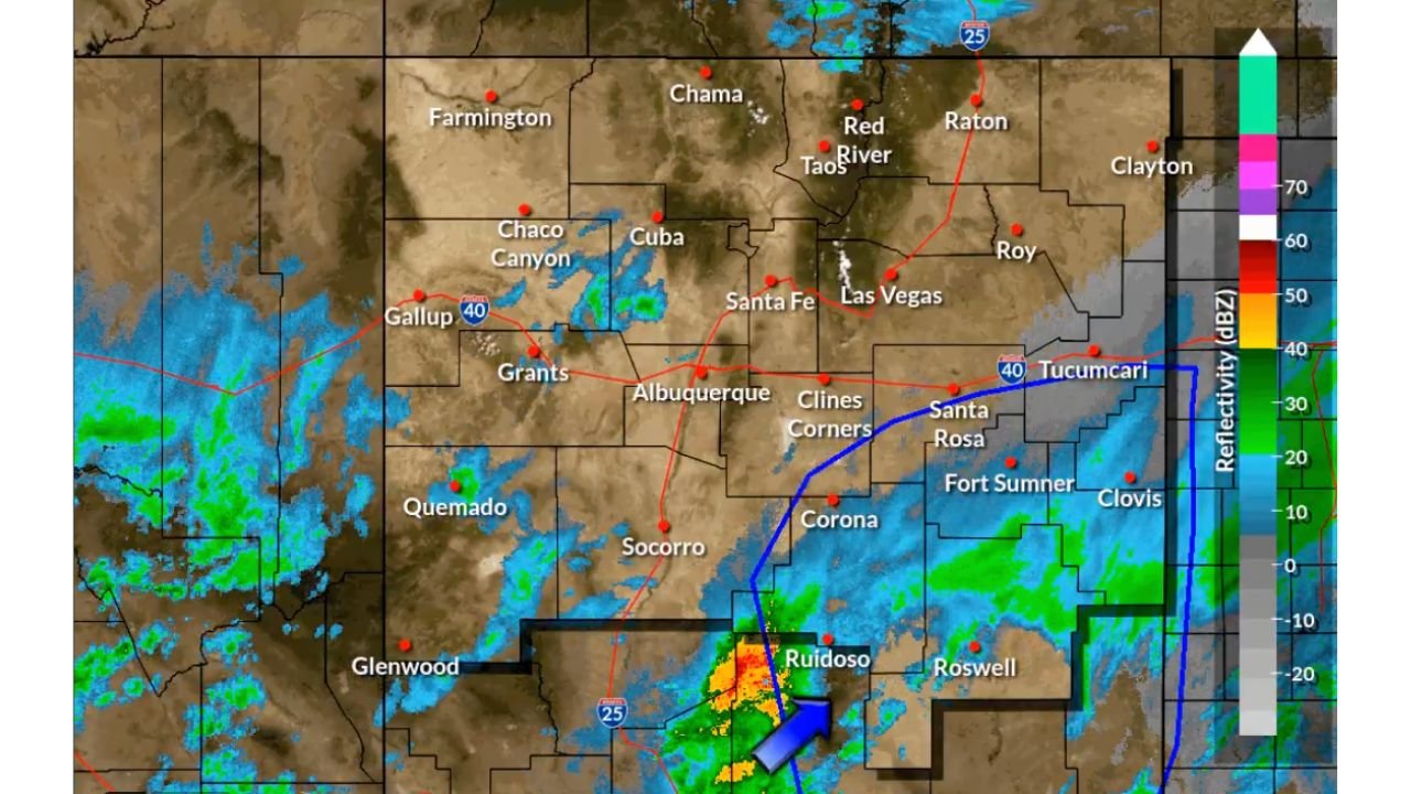 Southeastern New Mexico Braces for Overnight Snow Surge as Heavier Band Targets Ruidoso, Roswell, and Clovis With Up to 6 Inches