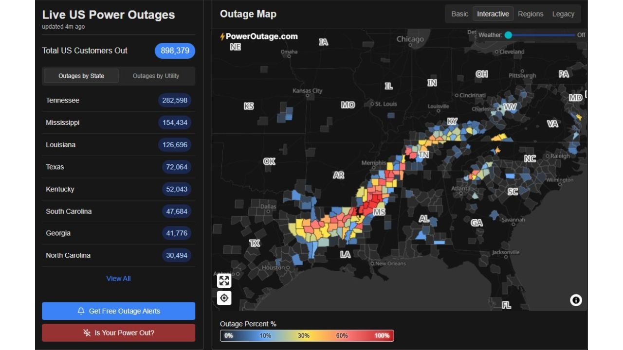 Tennessee, Mississippi, Louisiana, Texas, Kentucky, South Carolina, Georgia, and North Carolina Devastated by One of the Most Widespread and High-Impact Winter Storms in Years