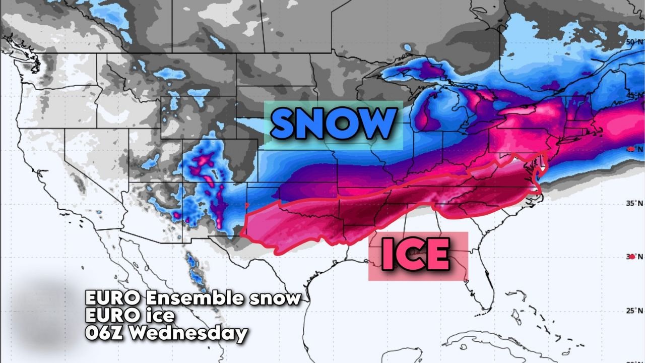 Texas, Oklahoma, Arkansas, Missouri, Illinois, Tennessee, Kentucky, and East Coast States Face Massive January Winter Storm With 10–12+ Inches of Snow, 1,000-Mile Ice Swath, and Extreme Arctic Cold