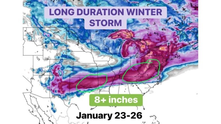 Texas, Oklahoma, Arkansas, Tennessee, Kentucky, Virginia, North Carolina and New Jersey Brace for Long-Duration Winter Storm With Heavy Snow, Ice and Dangerous Cold