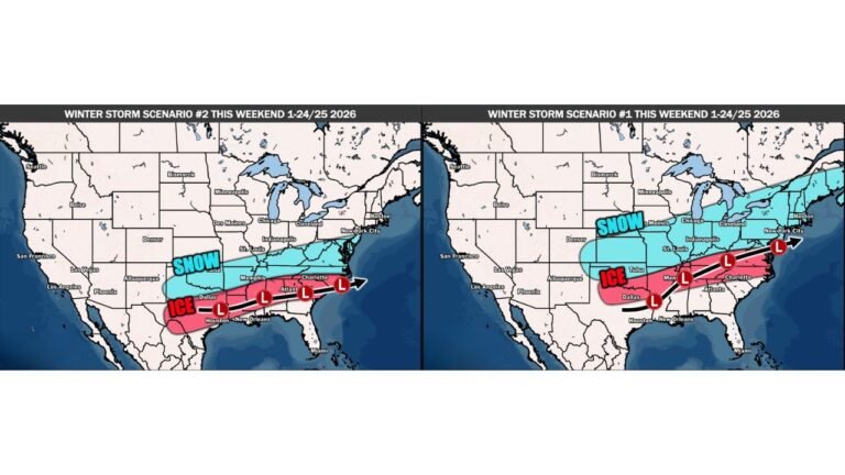 Texas, Oklahoma, Arkansas, Tennessee and Kentucky Brace for Potential High-Impact Winter Storm With Snow, Ice and Arctic Cold Late This Weekend