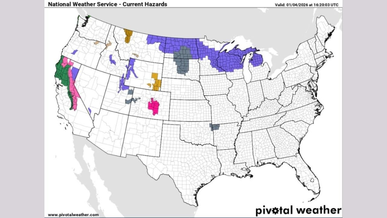 Winter Weather Advisories Issued Across North Dakota, Minnesota, Wisconsin, and Michigan as Snow and Light Ice Spread This Week
