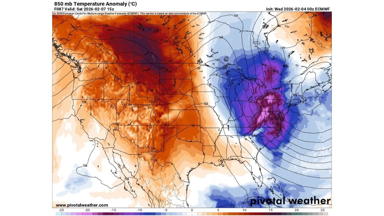 Arctic Blast to Slam Ohio Valley and Northeast States as Temperatures Plunge 30–40 Degrees Across Pennsylvania, Ohio, New York and New England