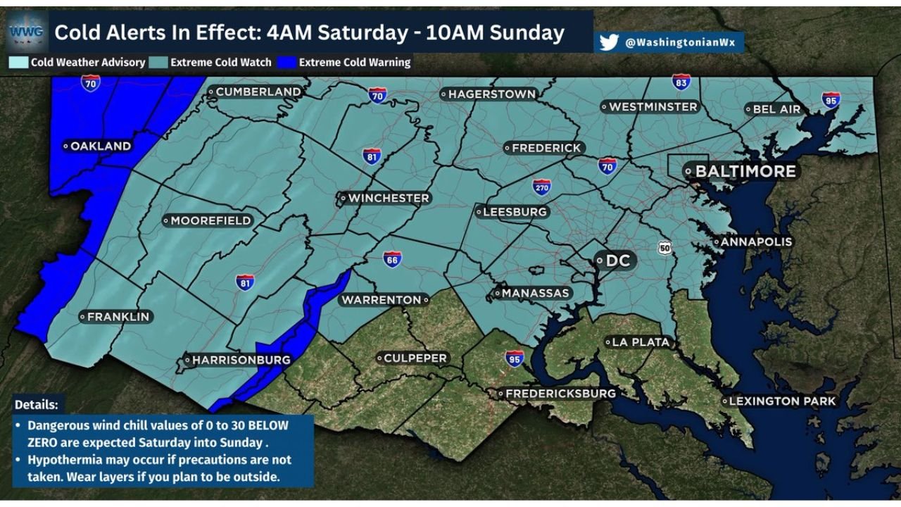 Arctic Front Brings Dangerous Cold and Snow Risk Across Pennsylvania, New York, Massachusetts, and New England This Weekend