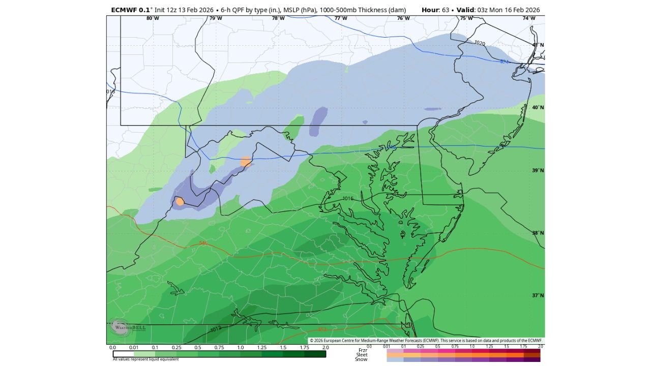 Baltimore Weekend Storm Forecast Shows Sharp Model Split as ECMWF Signals Possible Snow North and West of I-95 Sunday Night