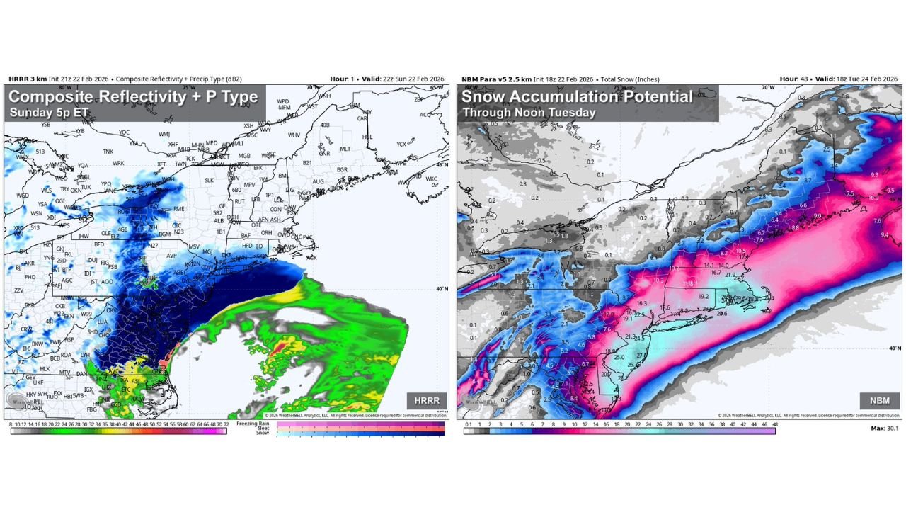 Blizzard of 2026 Slams Maryland to Maine With Feet of Snow and Hurricane-Force Gusts, Historic Northeast Storm Underway