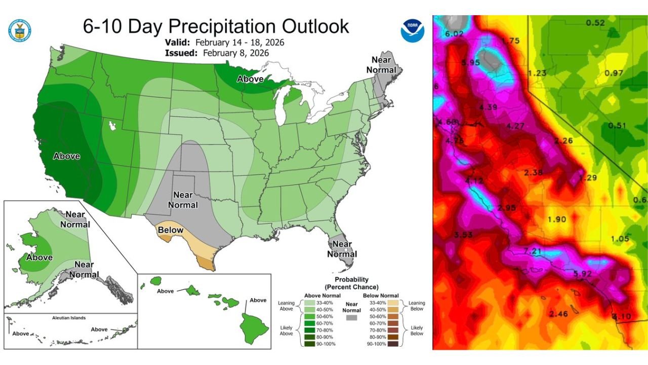 California Storm Pattern Returns With Flood Risk Increasing Across California, Nevada, and Arizona as February Turns Active